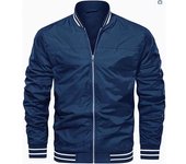 Men's lightweight windbreaker, bomber jacket, casual wear