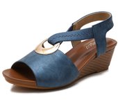 Zapatos De Mujer De Verano, Cómodos Y De Moda Versátiles Zapatos De Tacón De Cuña Para Madre Sandalias Casuales De Plataforma
