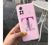 For Xiaomi Poco X4 Pro 5G Case Soft Letters Alphabet Painted Phone Cover For Xiaomi Poco M4 Pro 4G Funda PocoX4 M4 Pro 2022 Capa