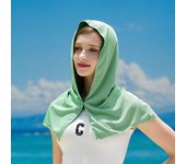 Nuevo chal de playa de enfriamiento en frío completo protección solar de verano transpirable sombrilla anti-ultravioleta sombrero de relajación protector solar ropa