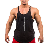 Gym Stringer Tank Tops Mens Bodybuilding Clothing Cotton Sleeveless Shirt Man Fitness Vest Singlets Sportwear Workout Tanktop
