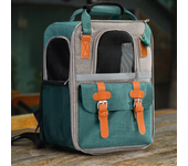 Mochila de gran capacidad para transportar perros, bolso de hombro doble para gato, bolsa de transporte transpirable plegable pa