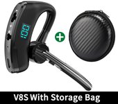 NEW V8S Bluetooth Earphones LED Power Display Wireless Headphones Voice Control Incoming Calls With HD MIC 30 Hours Music Time
