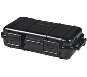 Waterproof Box Shockproof Dry Storage Box with 2 UShape Buckle for Fishing Camping Hiking (Black S)