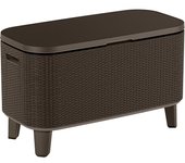 Mesa Nevera para Exterior y Jardín, Capacidad 60L, Color Grafito