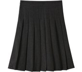 Winter Mid-Length Woolen Skirt for High School Girls Miu Series Pleated Mini Skirt Women's Premium Fashion Outerwear