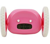 Creative Magical Moving Whee Alarm Clock Silent Unique Running Wheel Clock Lazy Alarm Clock Students
