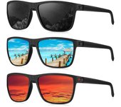 Gafas de Sol Polarizadas Luces para Hombres Protección UV para Conducir, Pescar, Golf, Senderismo, Ciclismo 3 PCS