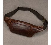 Riñonera de cuero de Caballo Loco Retro para hombre, bolsos pequeños con tirantes, riñonera de moda, bolsas para deportes al aire libre para hombre