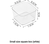 Transparent Box Storage Organizer Desk Plastic Storage Box Container Drawer Organizer Table Jewelry Box Makeup Organizer Boxes