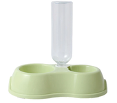 cat bowl Dog bowl automatic drinking and feeding one double bowl cat food bowl drinking bowl pet supplies