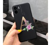 For Xiaomi Redmi A1 Case Black Crown Flowers Soft TPU Phone Cover Cases For Xiaomi Redmi A1 Plus A1+ RedmiA1 Sikilly Fundas Etui