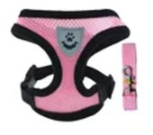 Arnés para perros, correa para caminar para perros pequeños, Collar de poliéster, malla ajustable, arnés para cachorros y gatos, chaleco para accesorios medianos para mascotas