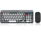 Conjunto de teclado y ratón Bluetooth recargable ultradelgado para computadoras portátiles