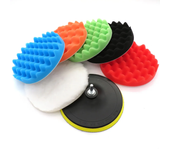3/5/7inch CarPolishing Disc 8Pcs/Set Self-Adhesive Buffing Waxing Sponge Wool Wheel Polishing Pad For Car Polisher Drill Adapter