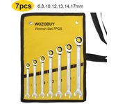 1set Ratchet Wrench Metric Wrenches Car Torque Universal Spanners for Car Repair Hand Tools Spanner Set  Dual-purpose Wrench