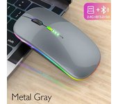 Portable RGB Bluetooth Wireless Mouse 2.4GHz USB Rechargeable Power Display Mouse Gamer for iPad Laptop PC Macbook Gaming Mouse