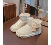 Niños Botas De Nieve Invierno Engrosada Caliente Botas De Algodón Niñas Antideslizante Bajo Botas De Niño Pequeño