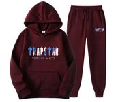 Conjunto de Chándal con Impresión de trampa para Hombre y Mujer, Sudadera con Capucha y Pantalones, 2 Piezas