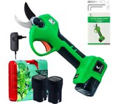 Lidaca-8604 Tijeras de podar eléctricas Tijeras de podar con batería Pantalla LCD Jardín bonsái Potente eléctrico inalámbrico pa