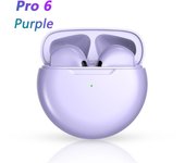 Pro6 True Wireless Earbuds Bluetooth Earphone Touch Control with Mic Waterproof TWS Stereo Headphone Headset Sport