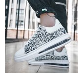 Zapatos blancos para hombre de primavera y verano, zapatos con colchón de aire que combinan con todo para estudiantes novedad