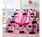 Cartoon Anime   Mouse, , Minnie Love Blanket Adult Bedroom Family Blanket Children's Gift