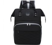 Bolsas de pañales para mamá, bolsa colgante para cochecito de bebé, mochilas para pañales de gran capacidad con cambiador