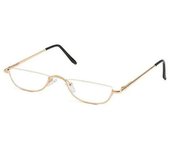 Metal spring hinge reading glasses, crescent shaped, half frame, ultra light resin, vision care+1.00~+4.0 diopter, new