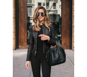 Chaqueta Bomber Vintage de cuero PU para mujer, cazadora con cremallera, ropa de calle informal, moda Y2K, otoño e invierno,