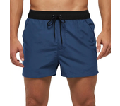 Pantalones cortos de baño de verano para hombre, bañadores, trajes de baño de secado rápido, tabla de Surf en la playa, pantalones de baño con cintura elástica, pantalones cortos de Surf con malla
