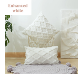 New 3D Plush Tufting Rattan Lattice Geometric Pillows Cover 4 Sizes Autunm Winter Cozy Warm Sofa Cushion Cover Living Room Decor