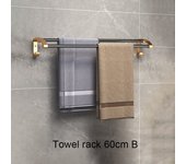 Organizador de accesorios de baño, toallero negro y dorado, soporte para pañuelos, carrito de ducha, estante de esquina