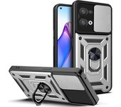 Lujo Funda de lente de Cámara de tapa deslizante Carcasa Aplicable OPPO Reno 8, 8 Pro, 8Z, 8T, 8 Lite, Cáscara protectora