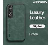 KEYSION Luxury Retro PU Leather Case for OnePlus Nord CE 4 5G Soft Silicone+PC Shockproof Phone Back Cover for OnePlus 1+Ace 3V