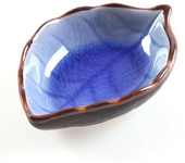 Kitchen Bowl Kitchen Tool Dish Creative Ice Crack Glaze Leaf Ceramic Seasoning Soy Sauce Vinegar Small Plates 10*7.5*3cm