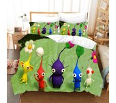 3D Anime Pikmin Bedding Sets Duvet Cover Set With Pillowcase Twin Full Queen King Bedclothes Bed Linen