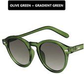 Gafas de sol de moda Retro para hombres y mujeres, gafas de sol con montura redonda pequeña Vintage, lentes amarillos UV400, gafas de sol