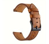 Correa de Cuero Sintético Marrón/Negro y Blanco Adecuada para Samsung Smart Watch Active2 Galaxy watch 3/4/5/6 pro 40mm 41mm44mm 45mm 47mm 46mm Hombres y Mujeres Universal Reemplazo Huawei Smart Watch watch 2 3 4 pro Desmontaje Rápido y Conveniente Correa