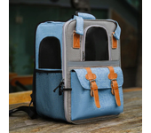 Mochila de gran capacidad para transportar perros, bolso de hombro doble para gato, bolsa de transporte transpirable plegable pa
