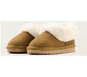 Botas de nieve para niñas con vellón y piel engrosada integrada con niños y bebés