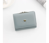 Cartera pequeña de corazón amoroso para mujer, tarjetero, Mini monedero de moda para mujer, bolso de mano femenino