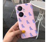 For Huawei Nova 11i Phone Case Nova11i Back Cover Soft Silicone Candy Color Bumper Shell MAO-LX9 Capas Cartoon Dragon Astronaut