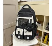 Lindo, estudiantes de secundaria, universidad, gran capacidad, gato, mochila, mochila escolar, estilo coreano, mochila, fresco y dulce.