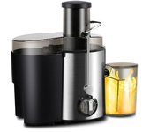 Potente batidora profesional de 500 W, exprimidor, batidora de pedestal, recipiente de 1,5 litros, procesador de alimentos, batidora de frutos secos y helados, molinillo
