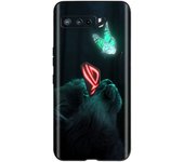 Case for ASUS ROG Phone 3 ZS661KS Case Black Matte Silicone Back Cover Phone Cases For ASUS zs661ks Flowers Fashion Bumper Capa