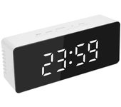 Digital electronic clock: adjustable brightness, quiet alarm clock, temperature