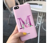 For Xiaomi Redmi 6A Case Cute Letter Flower Silicone Soft TPU Cover Cases For Redmi6A redmi 6a 6 a Phone Bumper Shell bags Coque