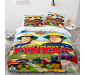 Fireman Sam Cartoon Love Child Duvet Cover Set HD Comforter Cover Bedclothes for Kids Bedding Sets Bedroom Decor