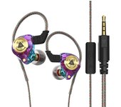 Original QKZ AK3 FiLe Wired Headphones With Mic HIFI Subwoofer  Noice Cancelling Earphoones Gaming Sport Music Monitor Earbuds